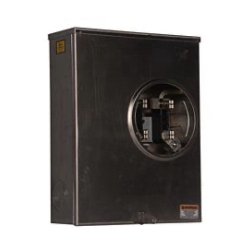 Eaton UGTRS213BE 3-Wire 1-Position Meter Socket, 600 VAC, 200 A, 1 Phase