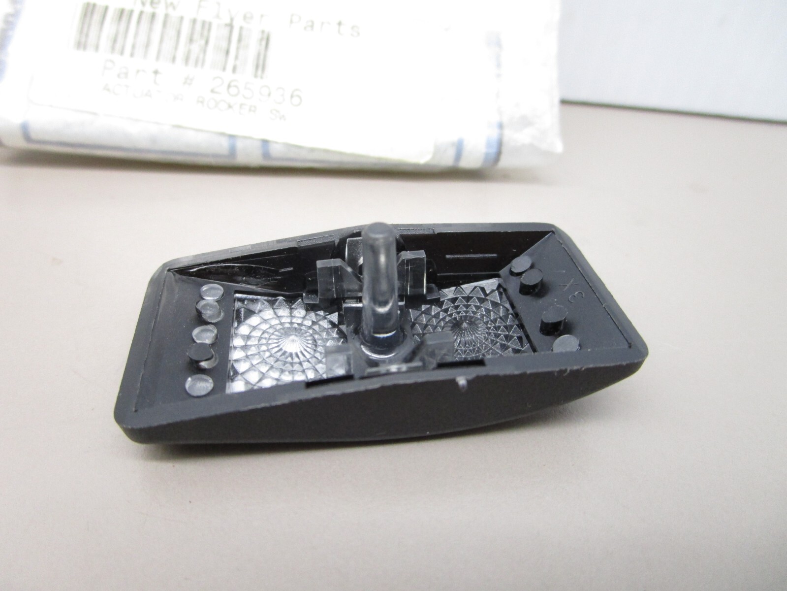 New Flyer 265936 Carling Switch Blank Actuator Rocker Cover
