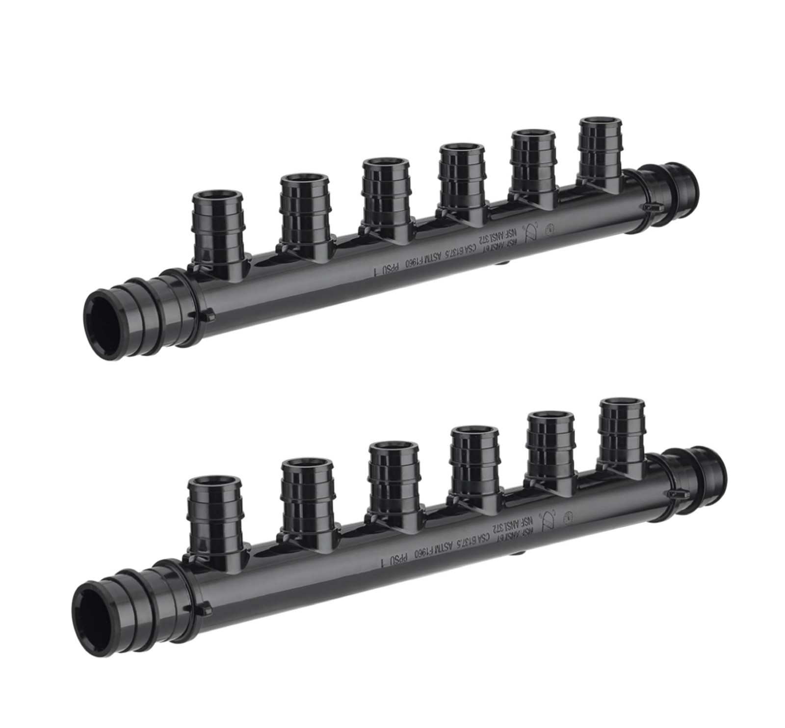 (Pack of 2) Pex Manifold 6 Outlets Open Pex-A Expansion Poly PPSU Manifold 3/…
