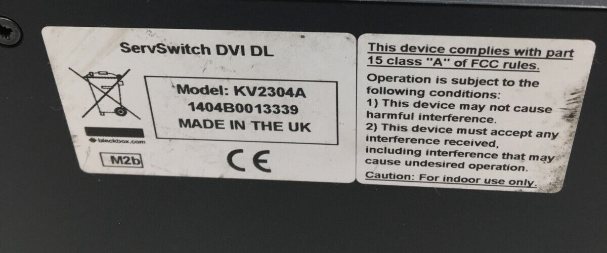 Black Box ServSwitch Wizard DVI DL MultiHead KV2304A Working