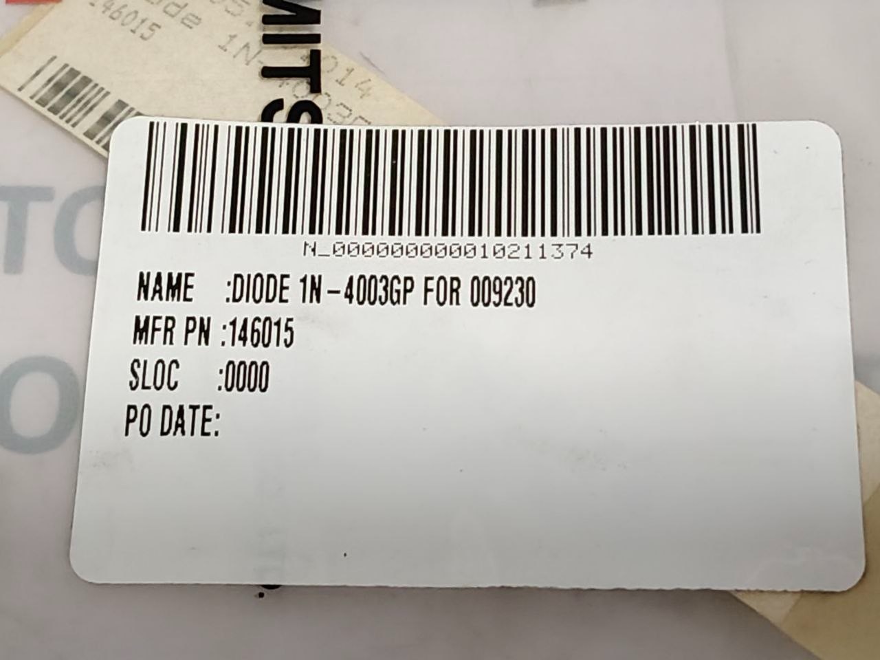 Diode 1N-4003GP 1N-4148 For 009230 146016 (Lot of 2 Pcs)