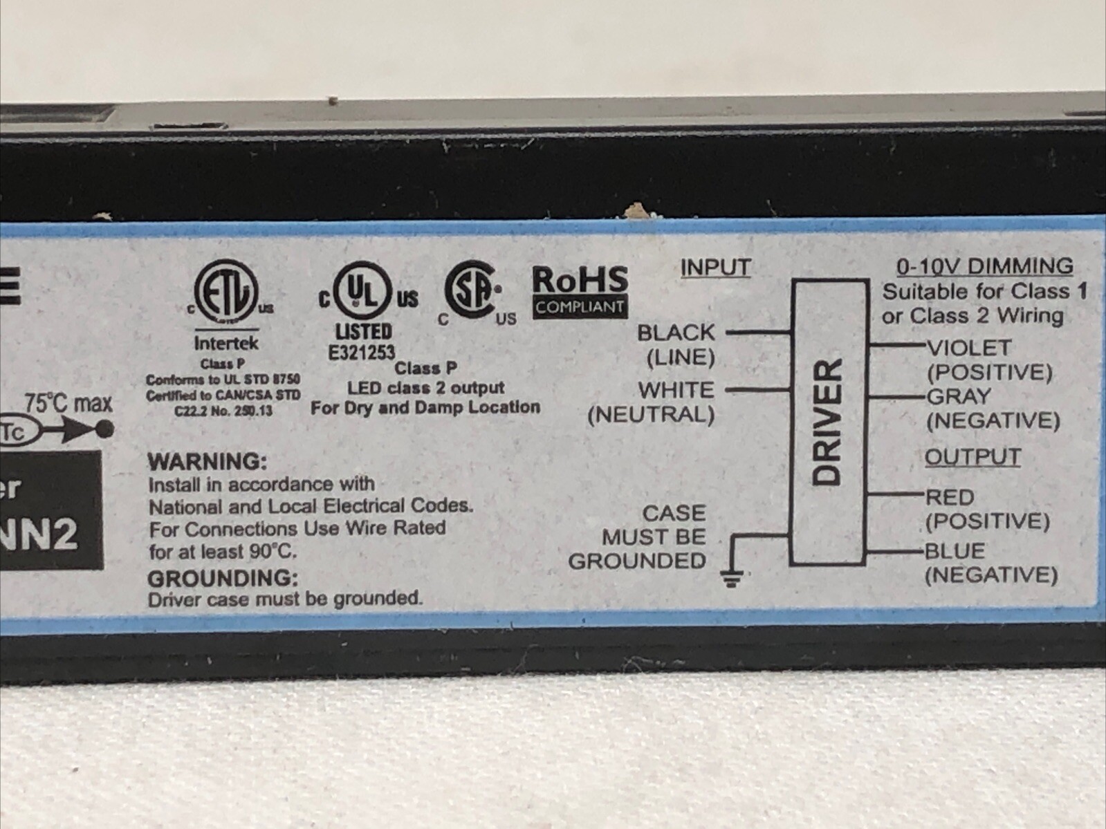 Advance CertaDrive CI018C037V048CNN2 18W 0.375A 48V 0-10V 120-277V
