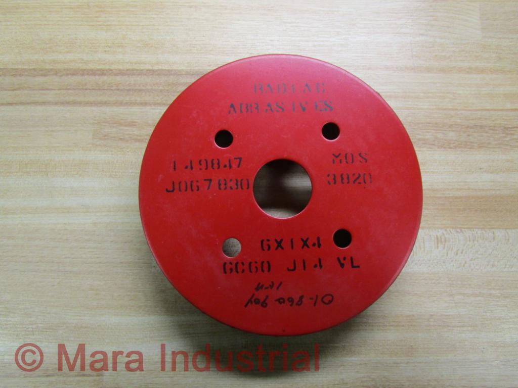 Radiac Abrasives GC60 J14 VL Plate Mounted Grinding Wheel (Pack of 8)