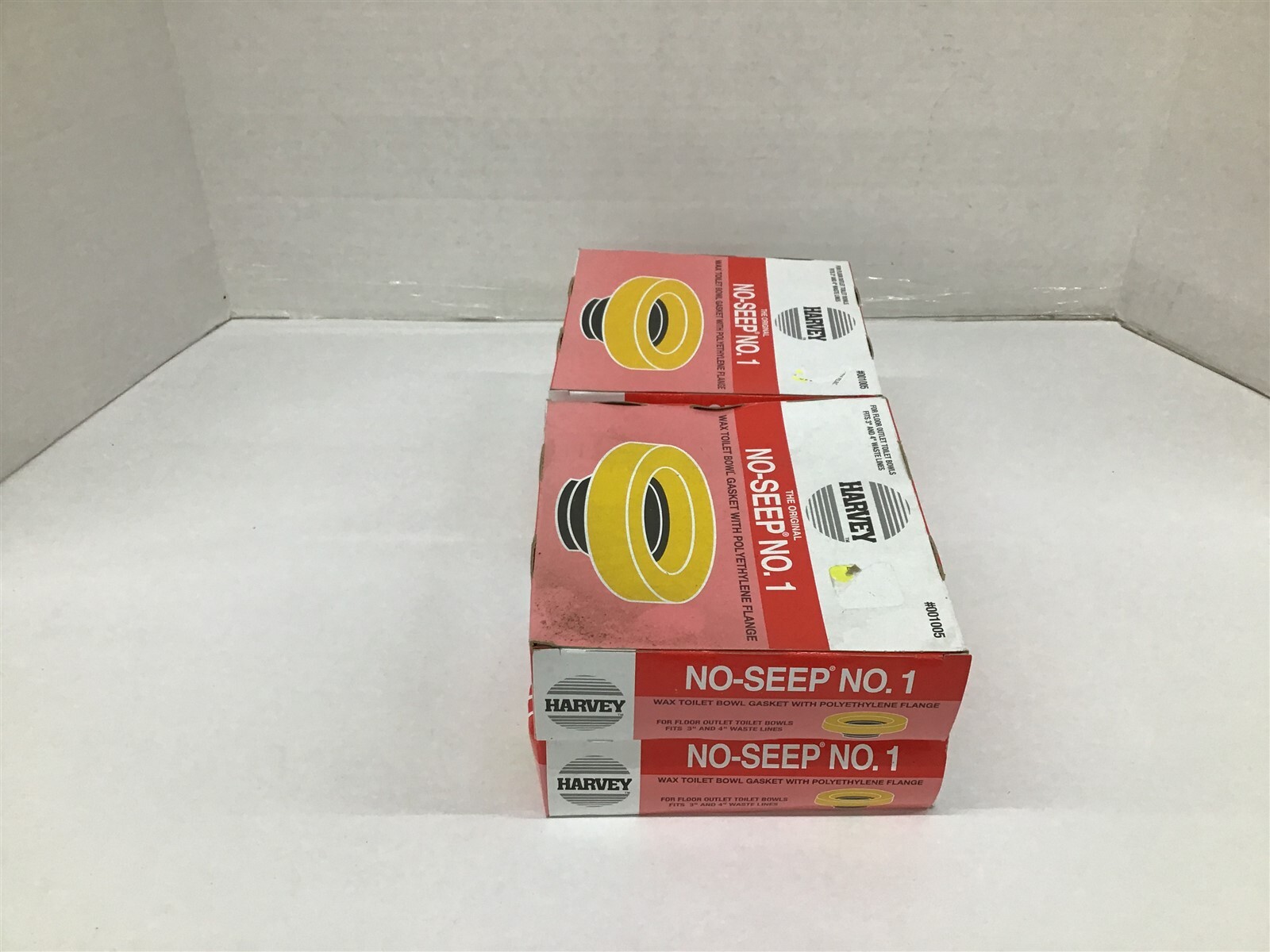 Harvey 001005 No-Seep No. Wax Toilet Bowl Gasket 1 Lot OF 4
