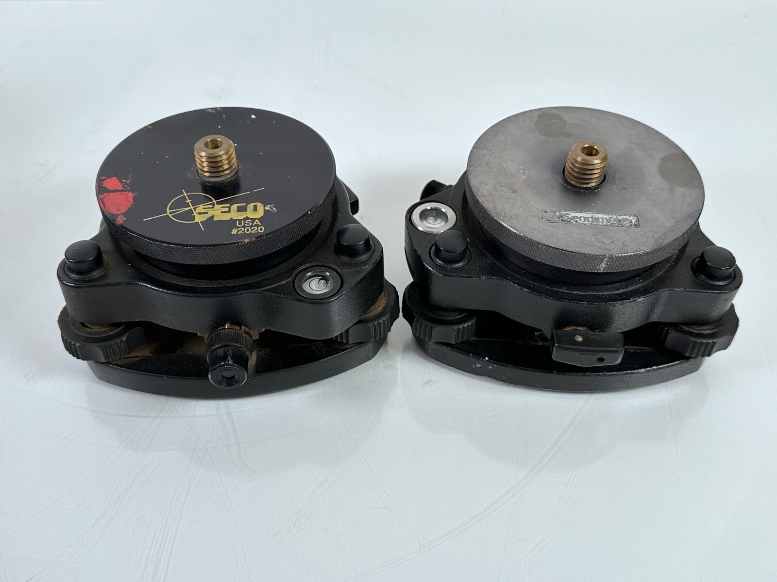 Geodimeter Prism Holder Target Pair Wild Tribrach, w/ Case