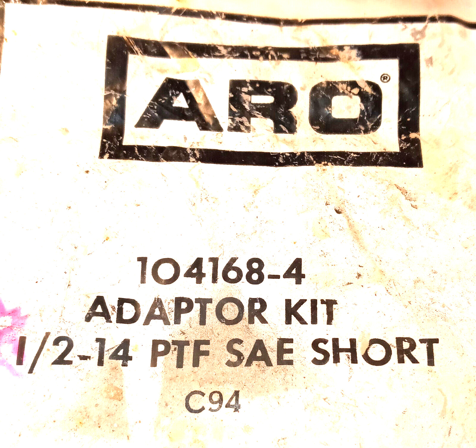 1 NEW ARO 104168-4 ADAPTOR KIT 1/2-14 PTF SAE SHORT NNB ***MAKE OFFER***
