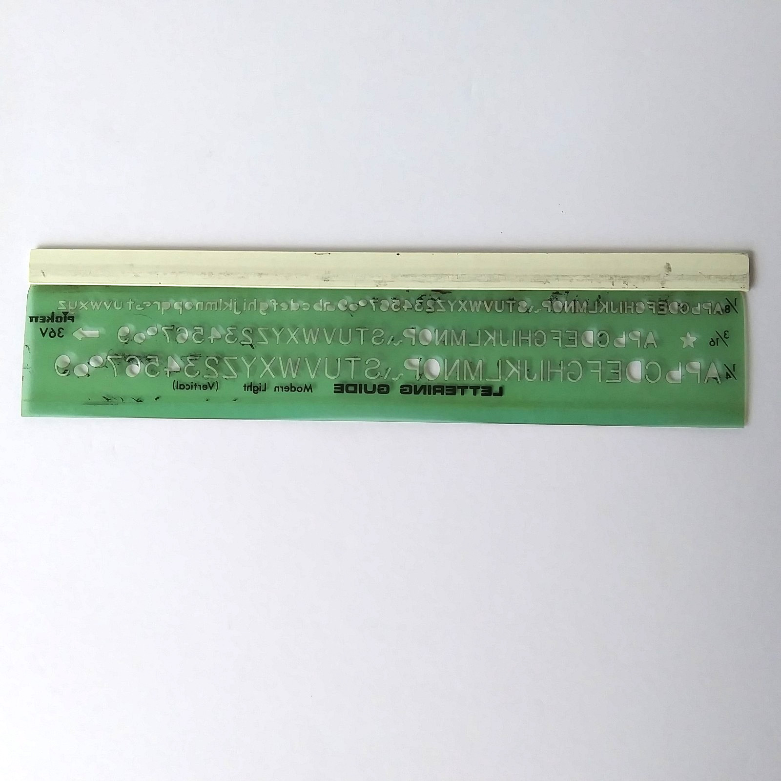 Pickett 36V Lettering Guide Template Drafting Stencil Modern Light Vertical