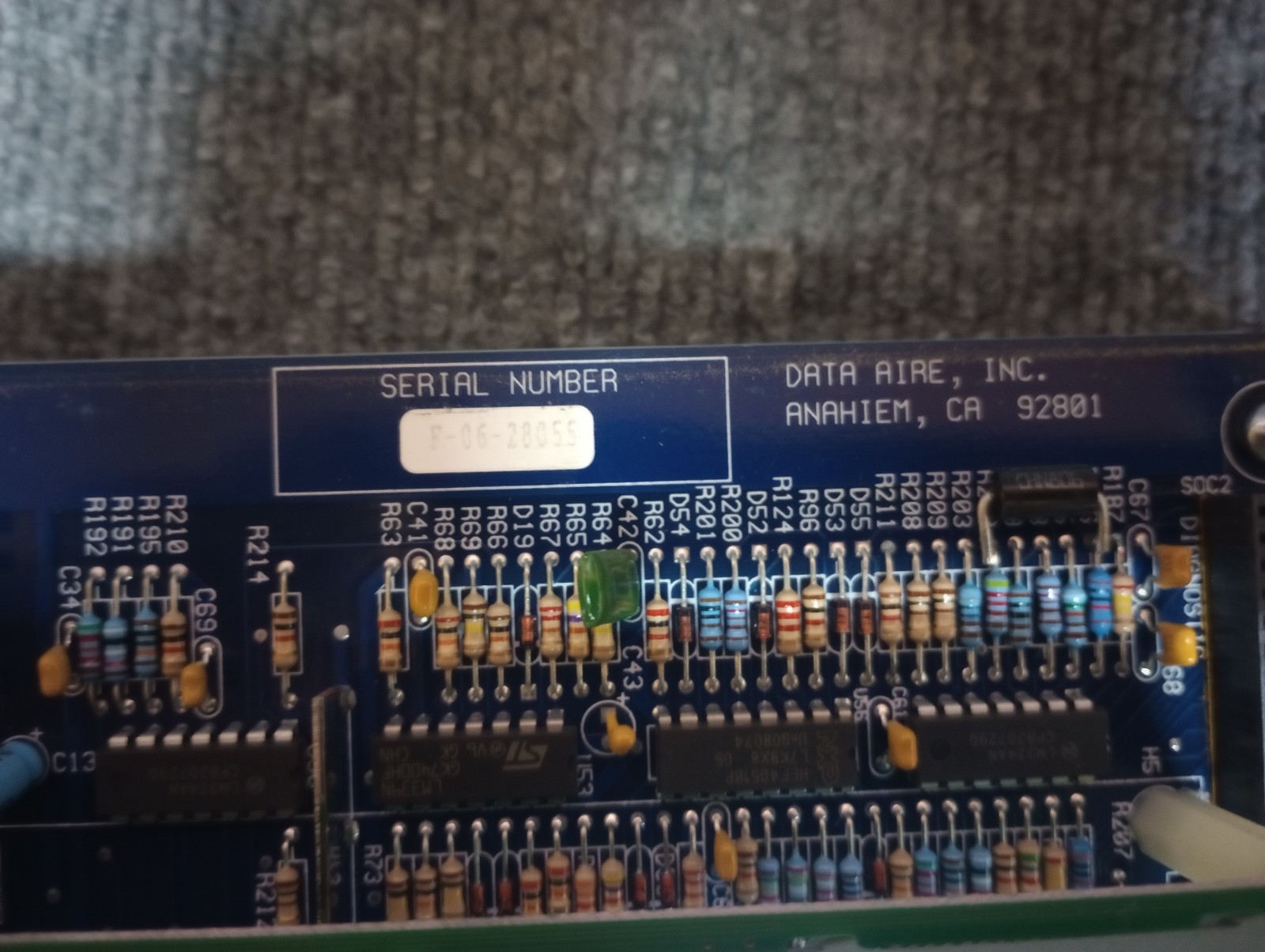 Data Aire Inc. DAP II Alarm Processor Control Interface 160-300-080 Rev E