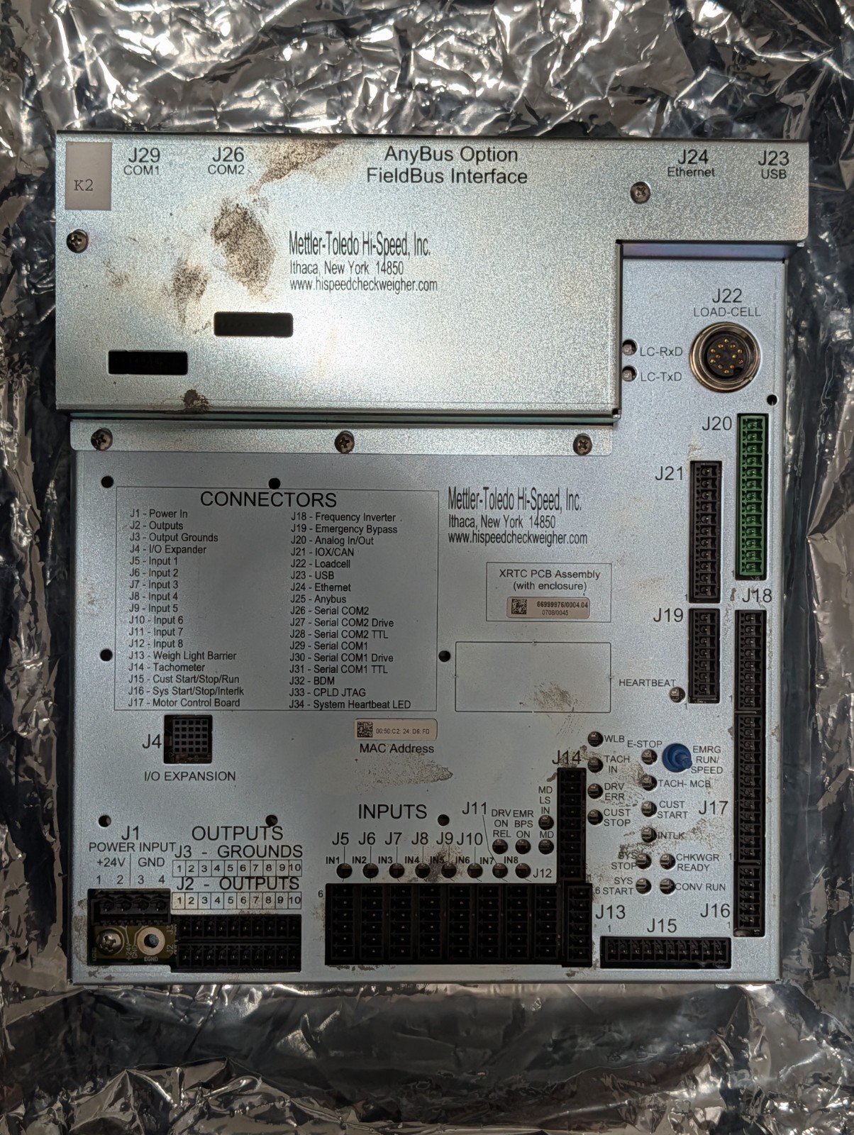 Mettler Toledo XRTC 6699976/0004.04 Anybus Option Fieldbus Interface