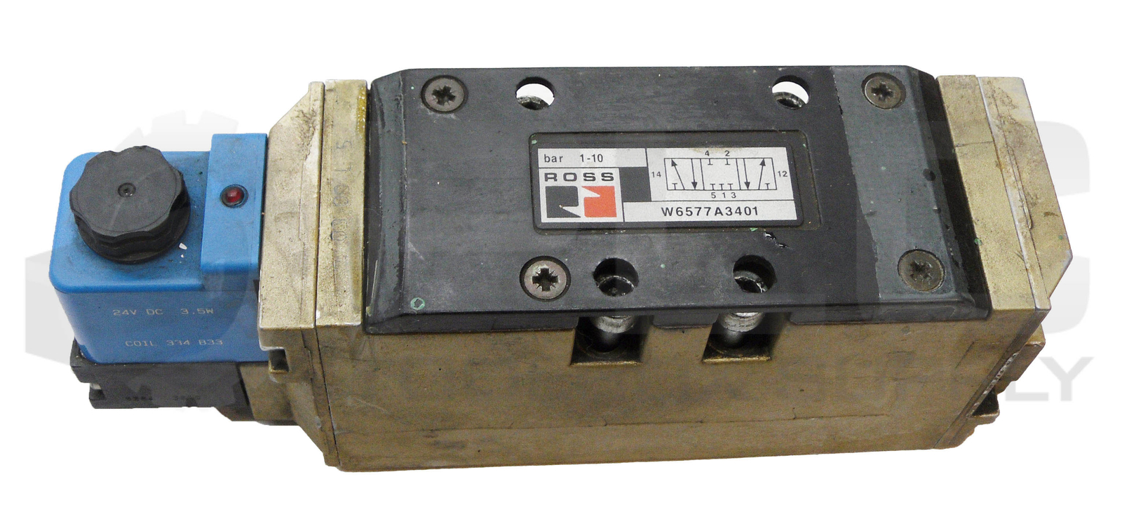 ROSS CONTROLS W6577A3401 SOLENOID VALVE 1-10BAR W/ 334B33 COIL 24VDC
