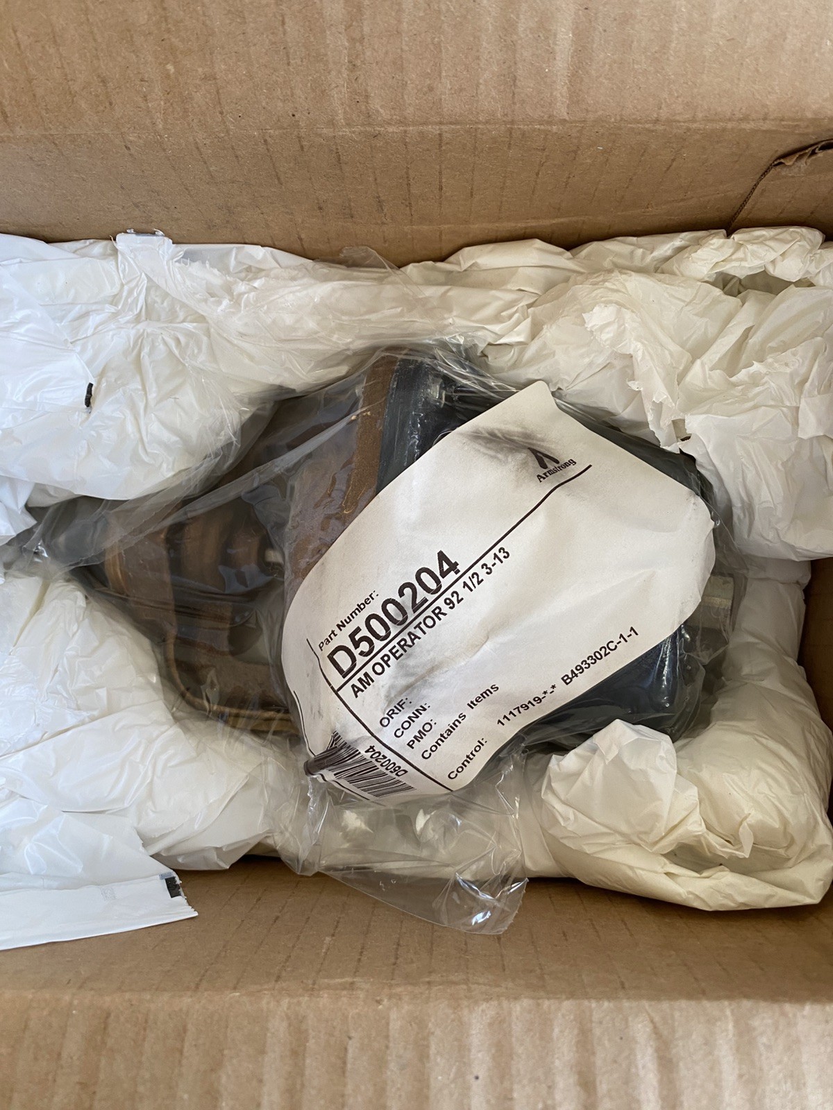 Armstrong D500204 Operator 92 1/2 3-13 || FAST SHIPPED & WARRANTY! New