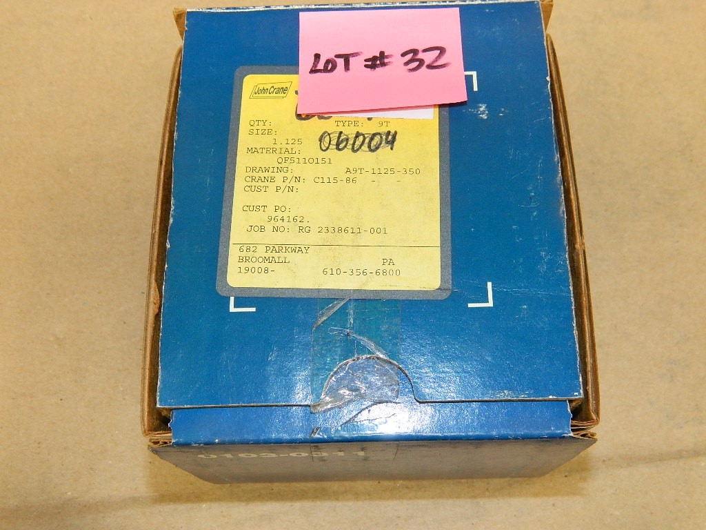 JOHN CRANE NEW C115-86 Type 9T size 1.125 Seal Cartridge Assembly LOT # 32
