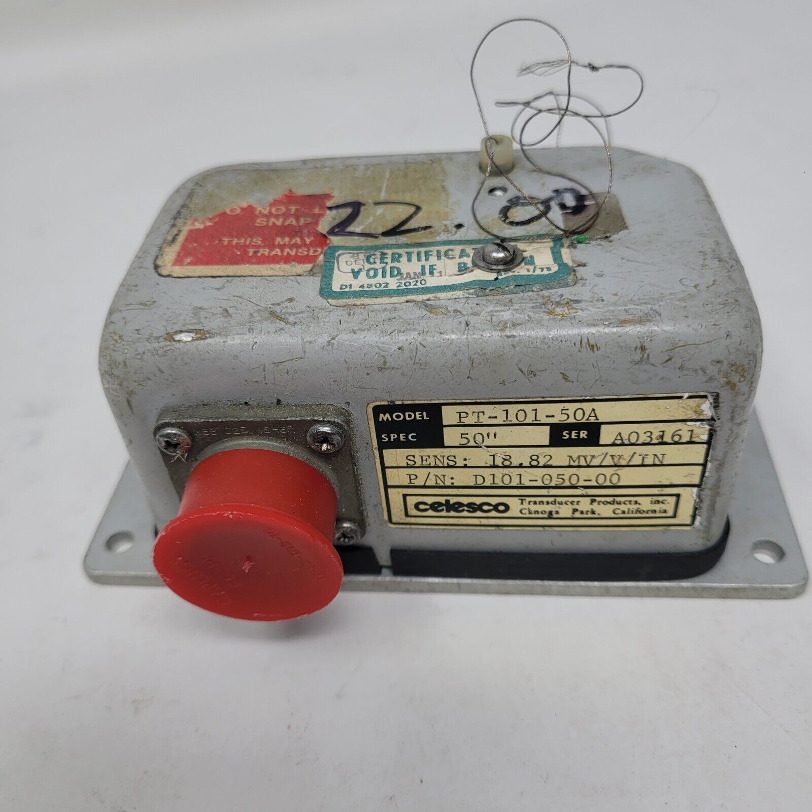Celesco PT-101-50A Cable Extension Position Transducer