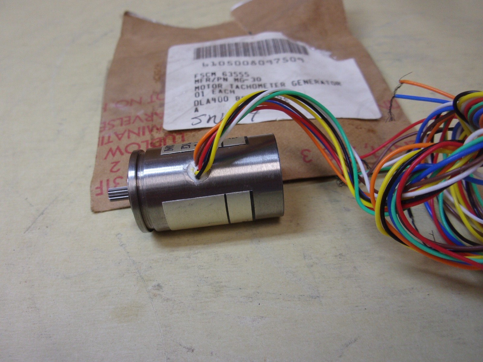 Dymanetics 6105-00-809-7509 Tachometer Generator Motor MG-30