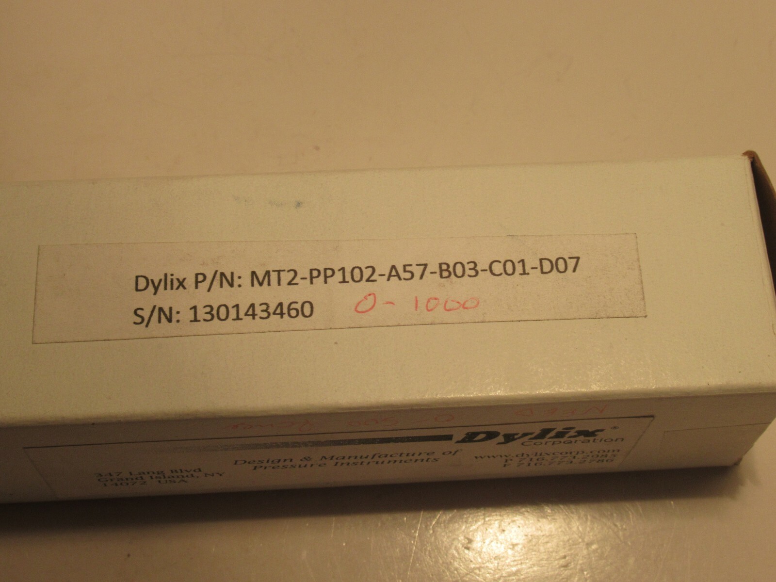 DYLIX MT2-PP102-A57-B03-C01-D07 PRESSURE TRANSMITTER NEW
