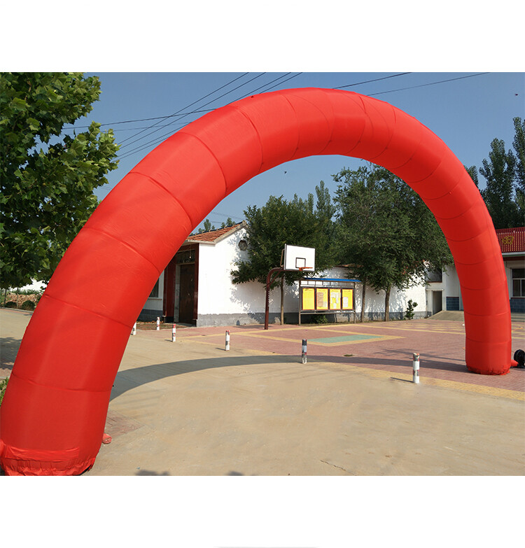 USED 26Ft Oxford Cloth Red Advertising Arch Business Activity Event No Blower