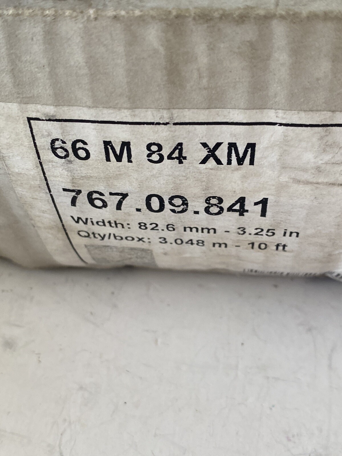 Rexnord MCC 66 M 84 XM 767.09.841. 3.25” Width 10 Ft Length Chain Conveyor