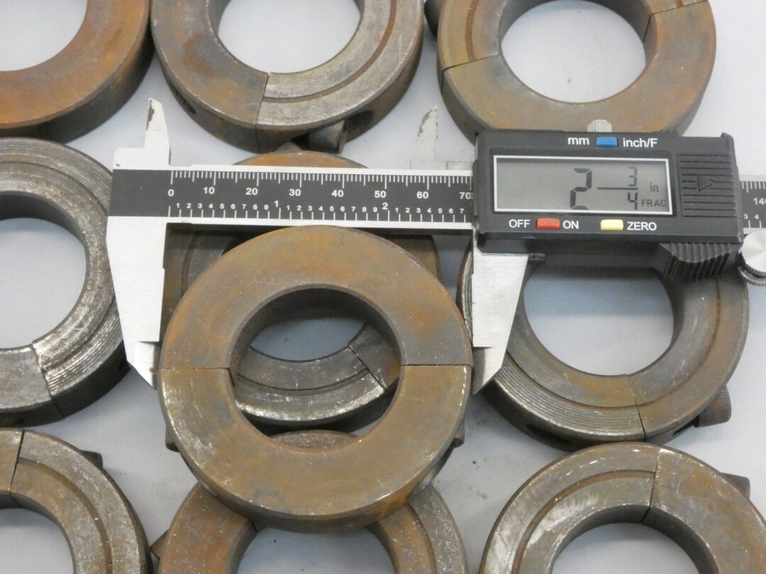 *Lot of 13* Two-Piece Shaft Collars 1-1/2″ Bore x 2-3/4″ OD x 5/8″ Black Oxide