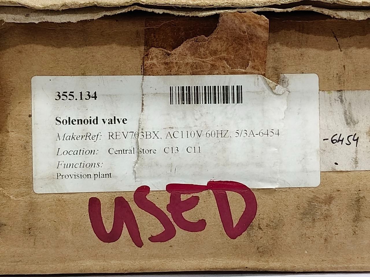 Saginomiya REV-703BXF Solenoid Valve AC100V 50/60Hz AC 110V 60Hz
