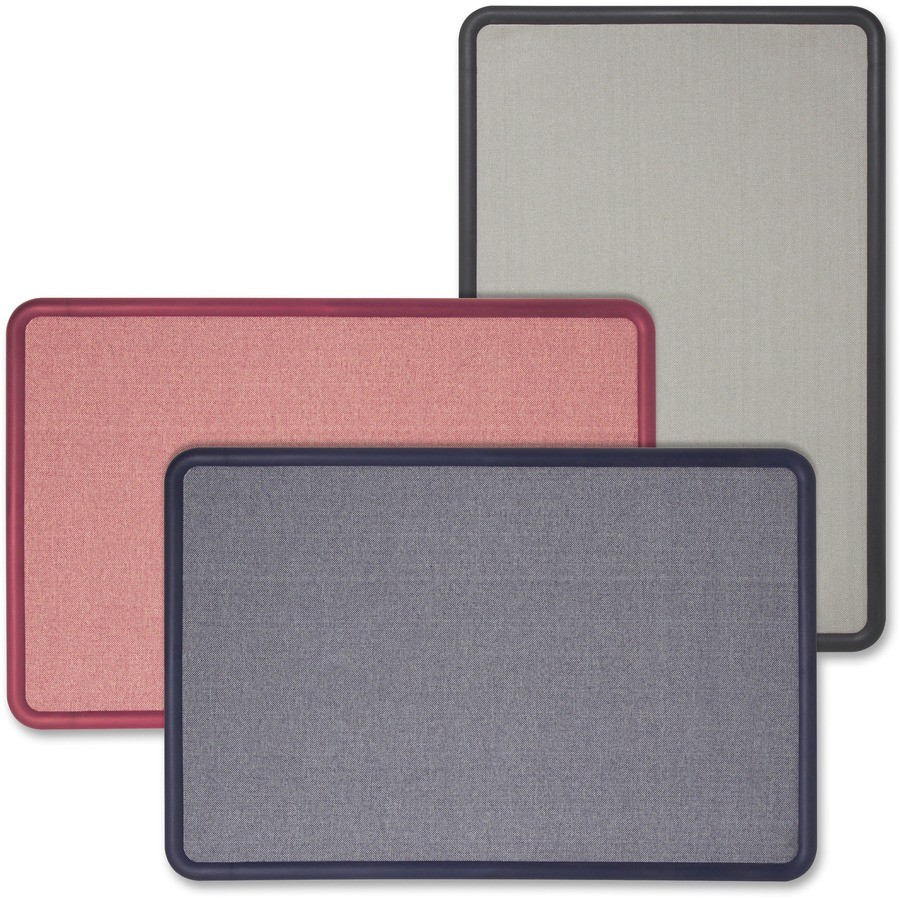 Quartet 7694BE Fabric Bulletin Board 36×48 Light Blue Frame