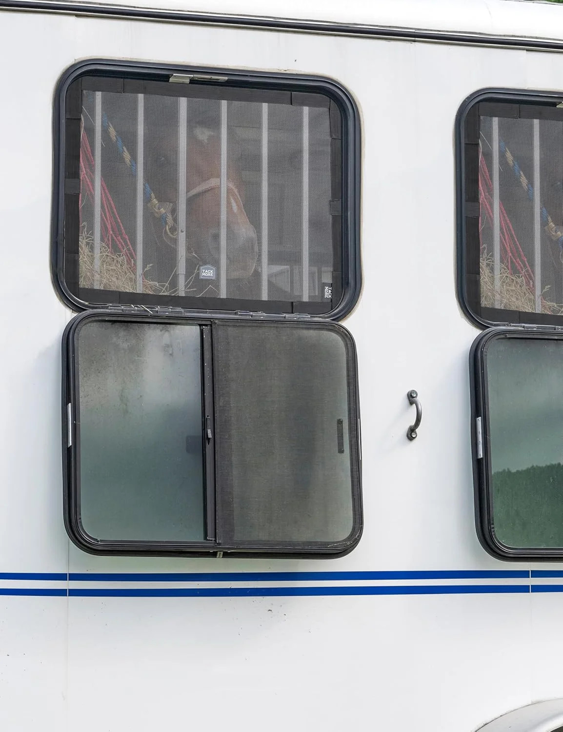 Tackmore Horse Trailer Window Screen Mesh Trailer Safety Bar Window Screen with