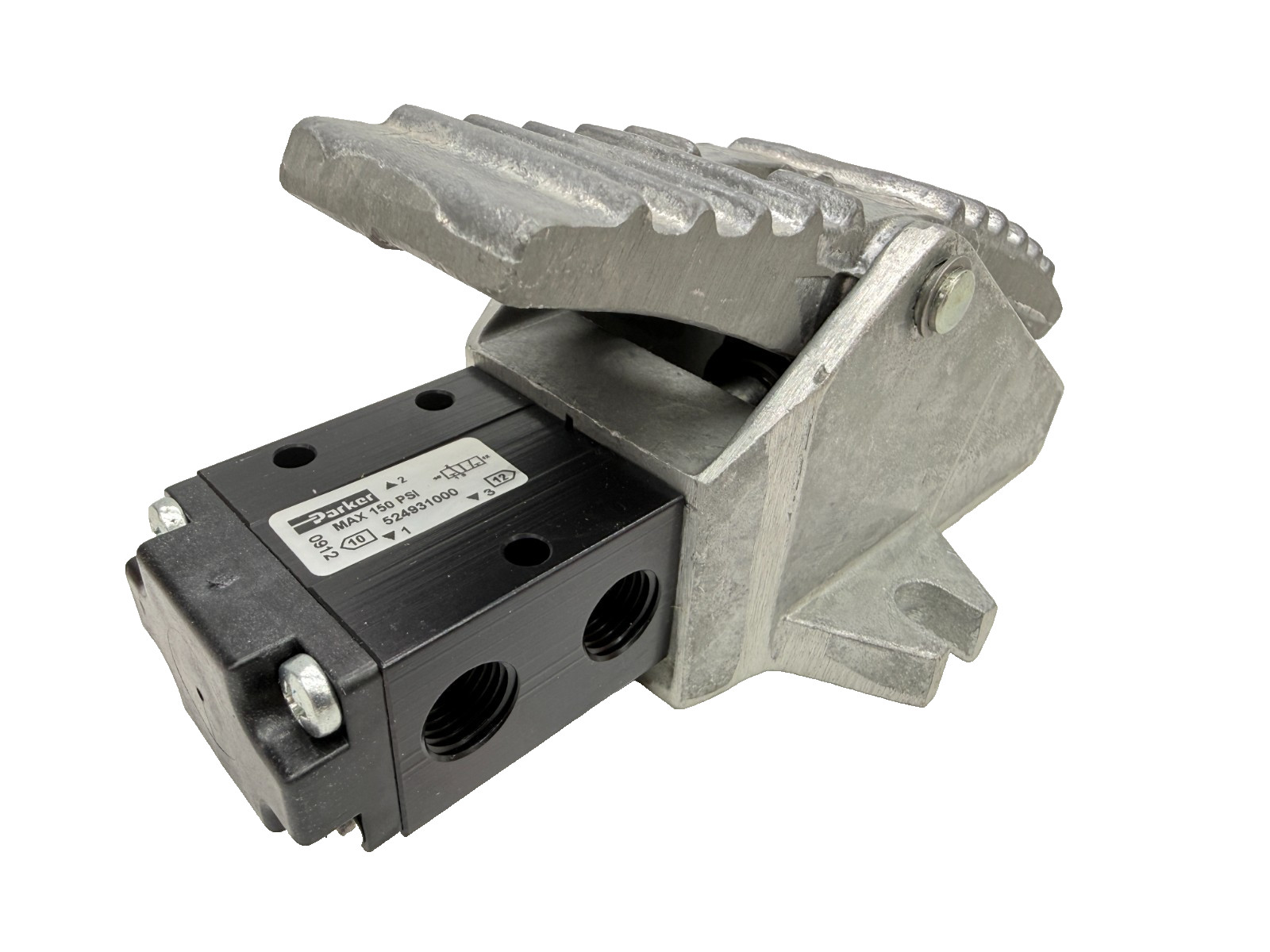 Parker 524931000 Manual Air Control Valve, 3-Way, 2-Pos, TRE/MAN Ret, 1/4″ NPT