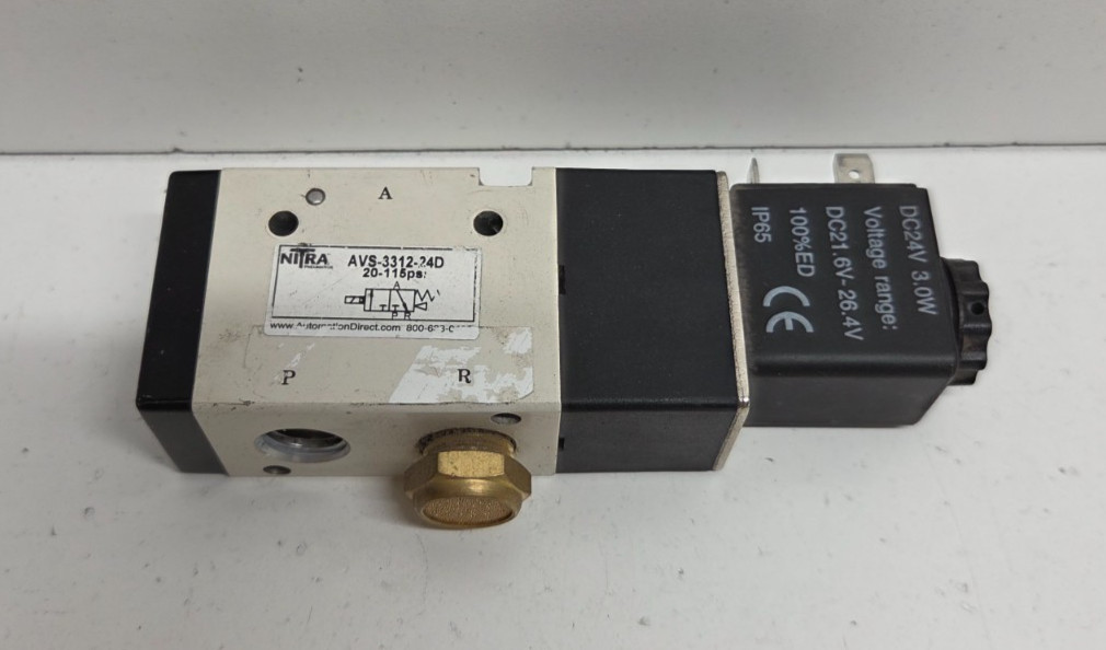 GUARANTEED! NITRA 24V 3WAY 1/4″ NPT N.C. SOLENOID VALVE AVS-3312-24D