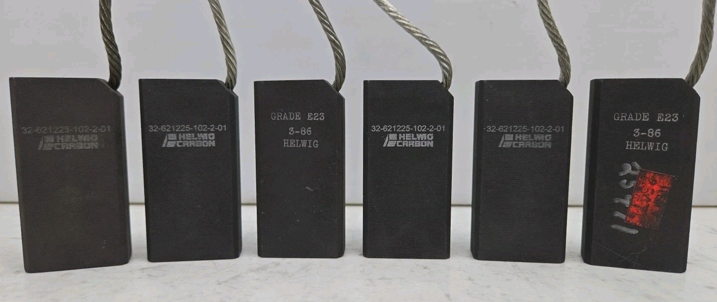 6 Pack Helwig Carbon E23 Electrical Brush 2-1/2×1-1/4×5/8″ 32-621225 3-86 New