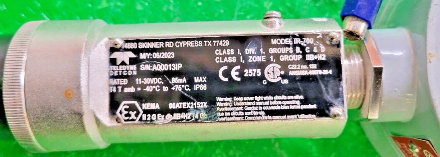 6️⃣TELEDYNE MODEL IR-700 INFRARED GAS DETECTOR PESSCO IS OFFER 1 G062526-4 🗽