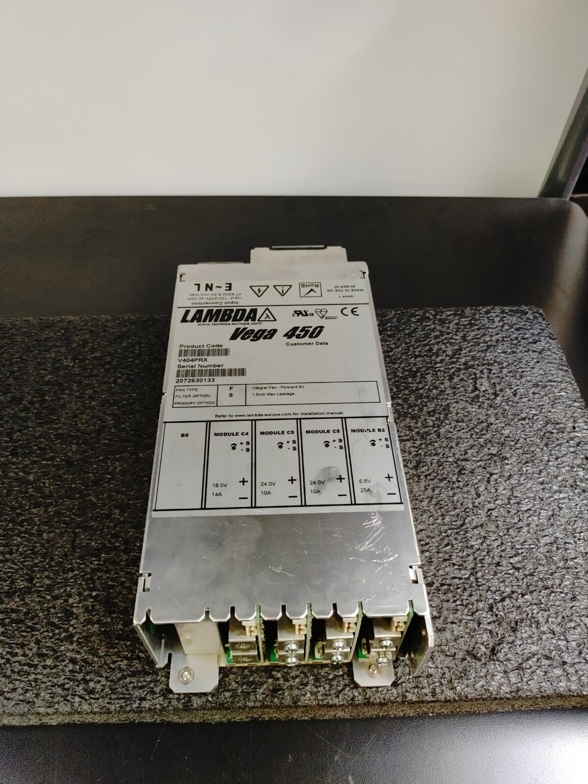 LAMBDA VEGA 450 V404PRX AC-DC Power Supply