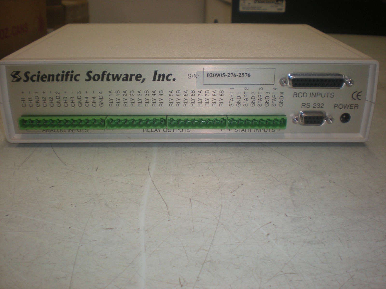 Scientific Software SS420X Analog to Digital Interface Box – Powers Up as Shown