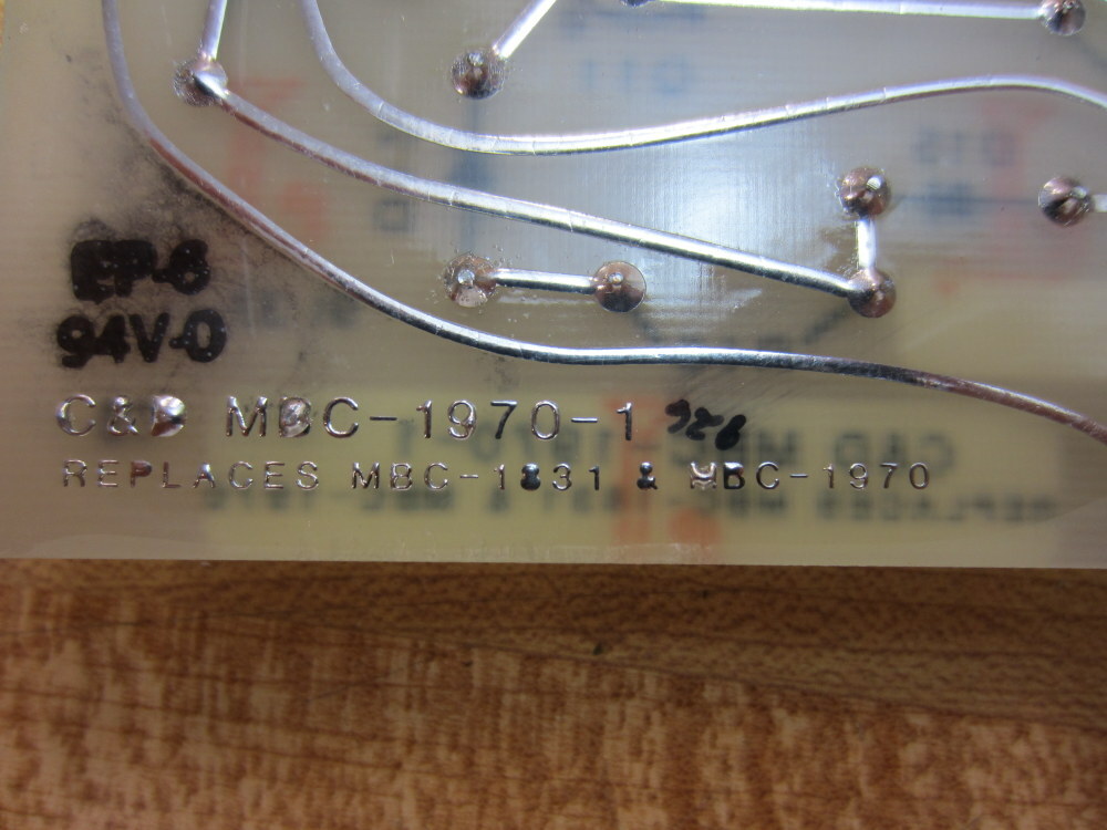 C&D MBC-1970-1 Circuit Board MBC19701