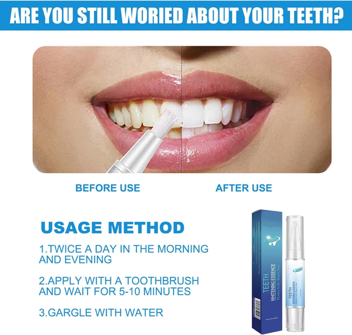 Mullend Gum Repair Gel, Qylen 1 Fl Oz (Pack of 1), Reduce Yellowing Oral Care