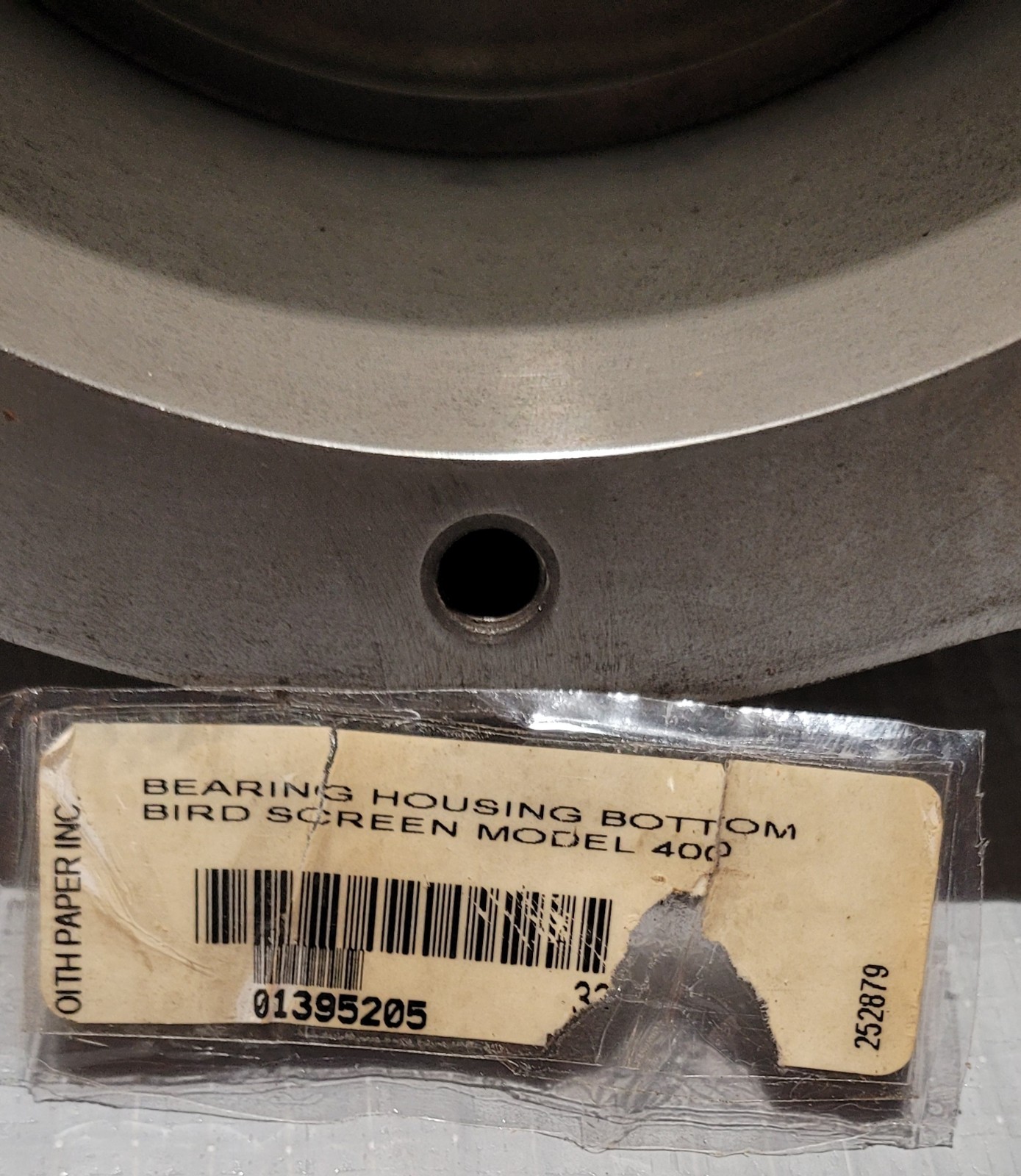 Voith Paper BIRD Model 400 Bearing Housing Bottom P/N 252879 CentriScreen…