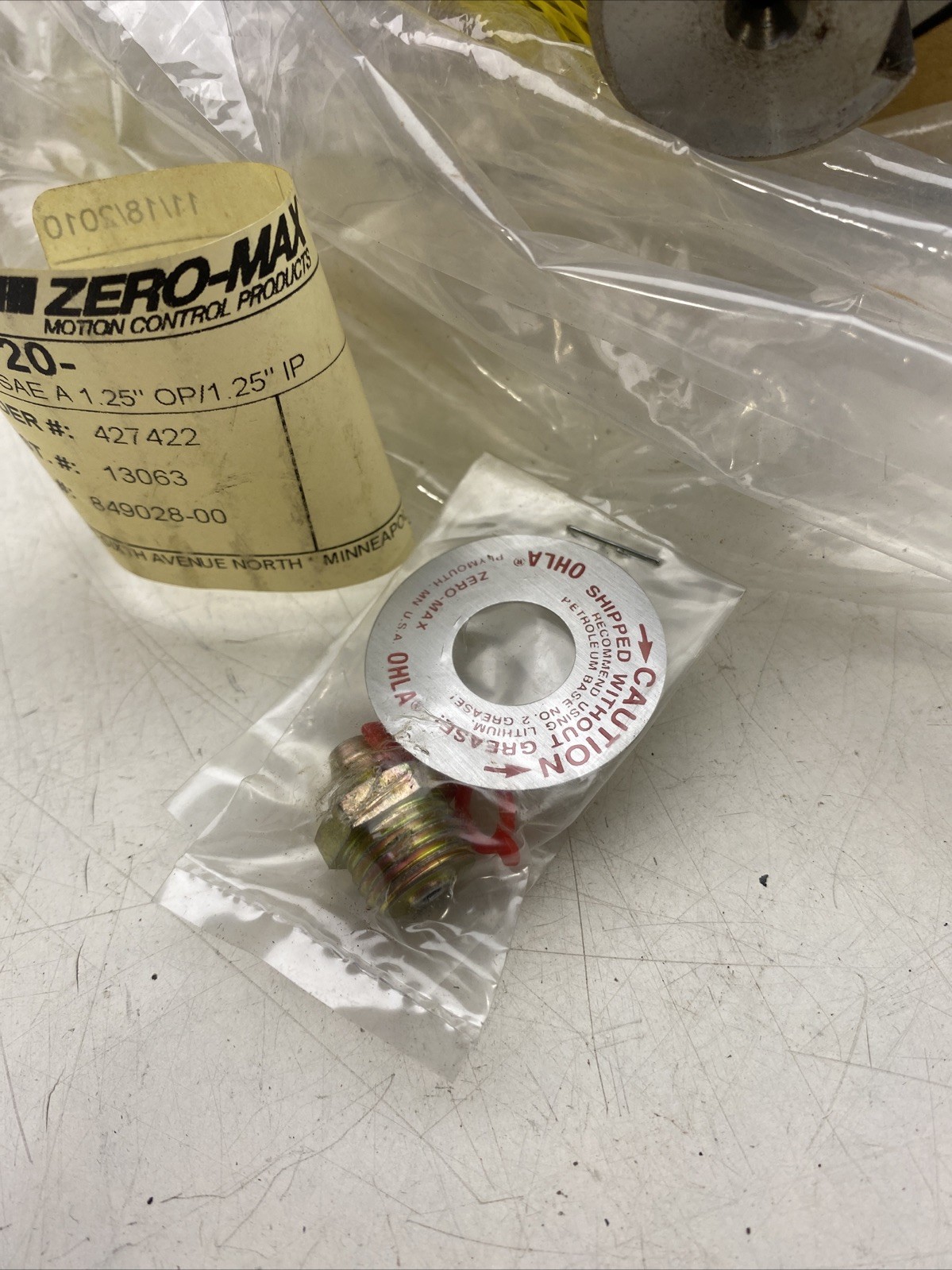 512-20 OHLA SAE A 1.25” OP/1.25” IP Zero-Max Overhung Load Adapter