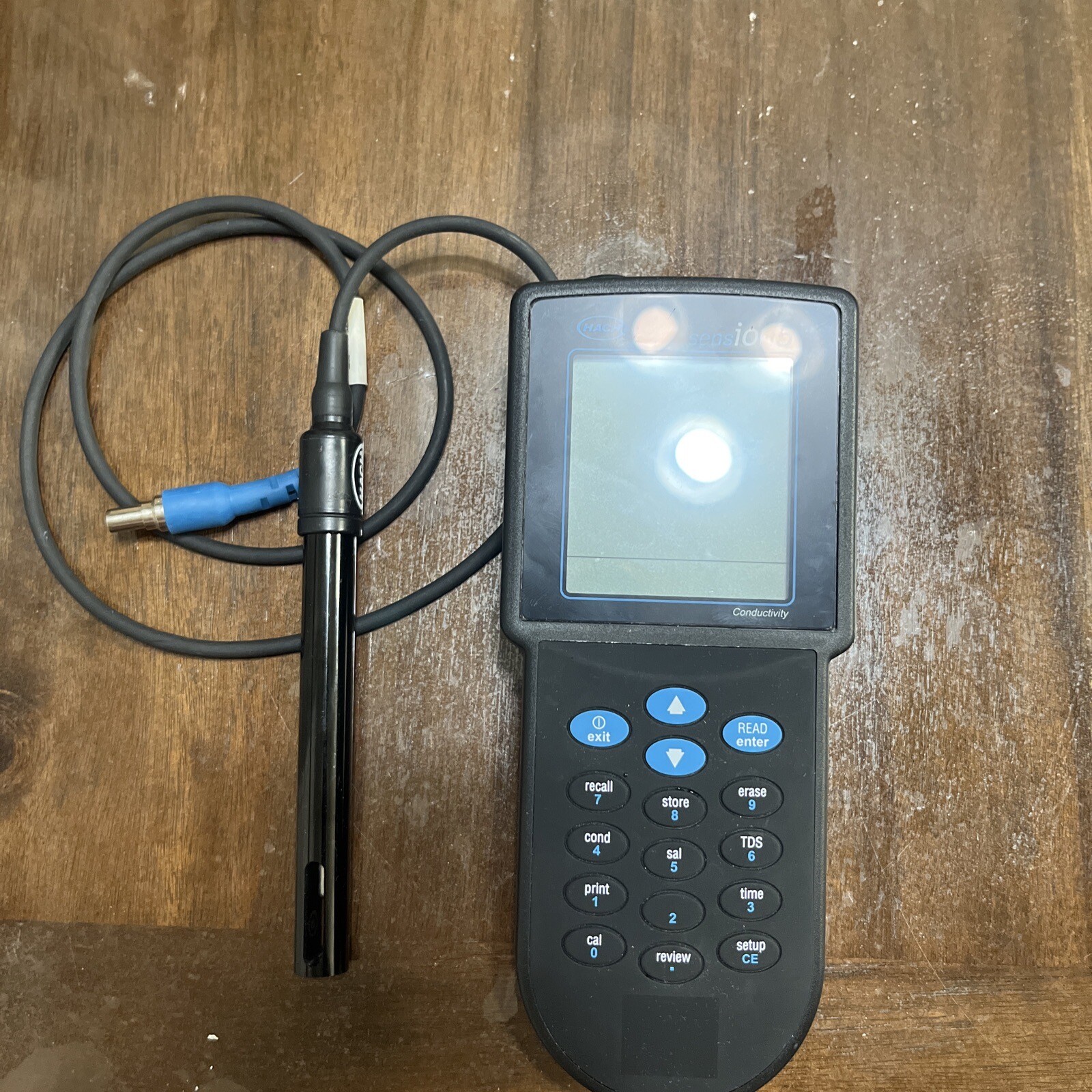 HACH SENSION5 portable conductivity meter with probe