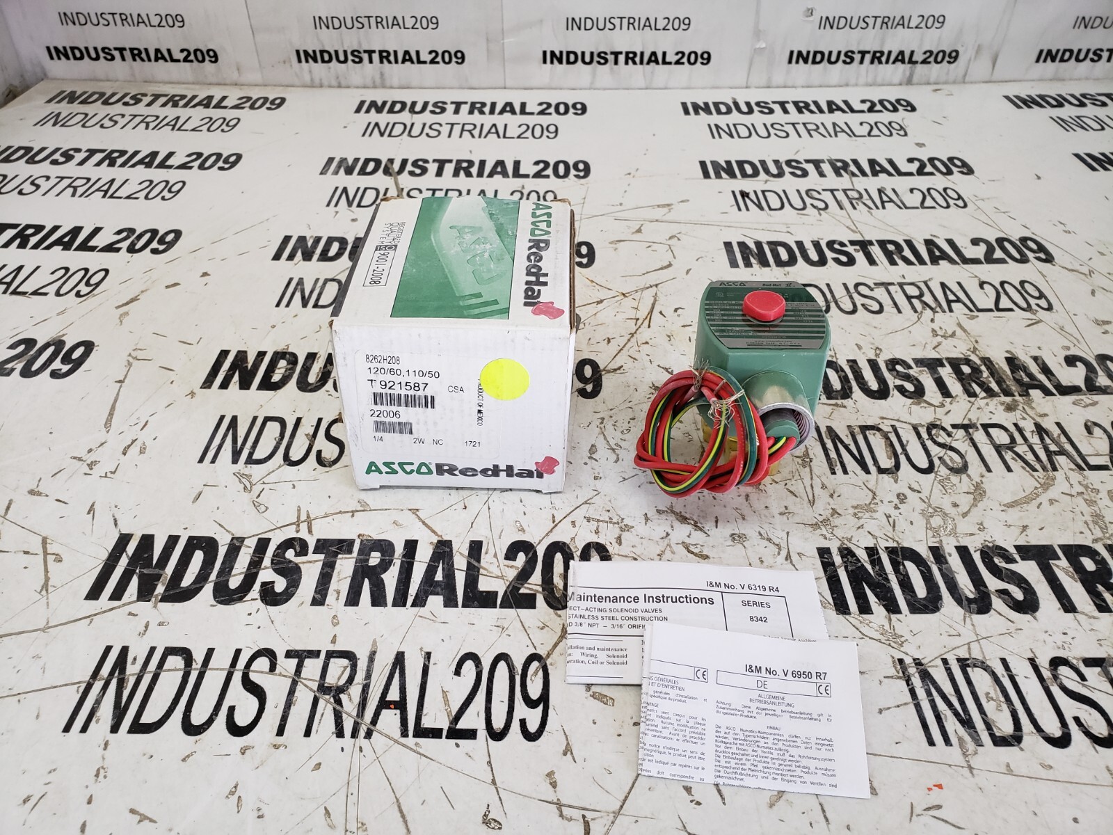 ASCO 8262H208 PILOT VALVE NEW IN BOX