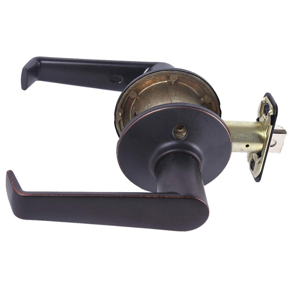 SCHLAGE RESIDENTIAL F10 ELA 716 Lever Lockset,Antique Bronze,Passage 457H38