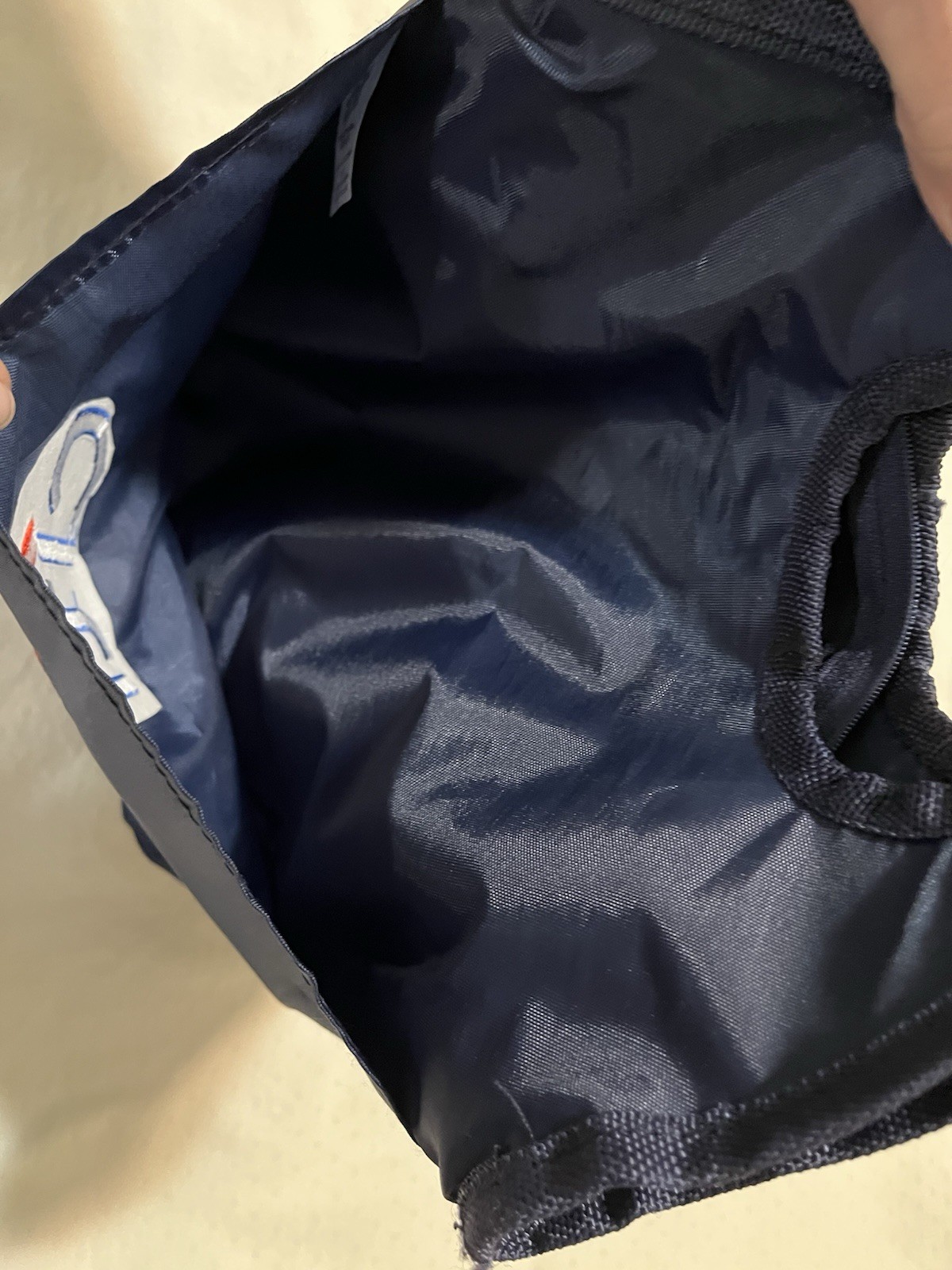 Citibank Citi Lunch Bag Blue Nylon Zip Closure Front Flap Pocket