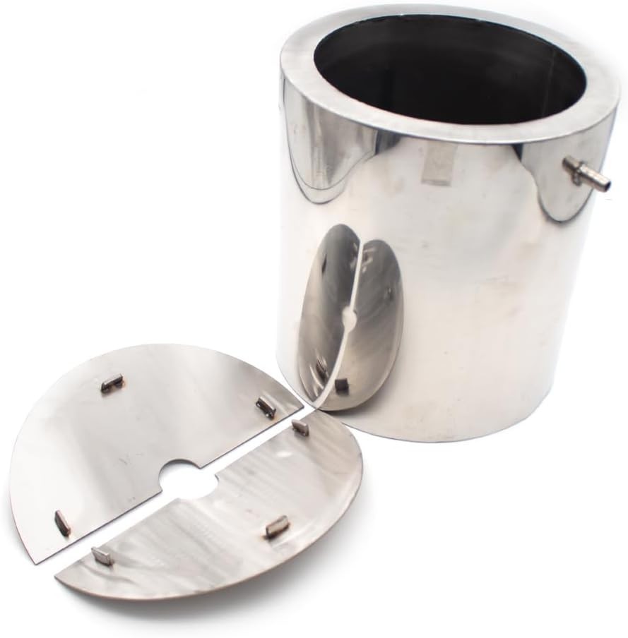 3L Lab Dispersion Tank Dual-Layer Stainless Steel Mixing Tank w/ Cooling Jacket