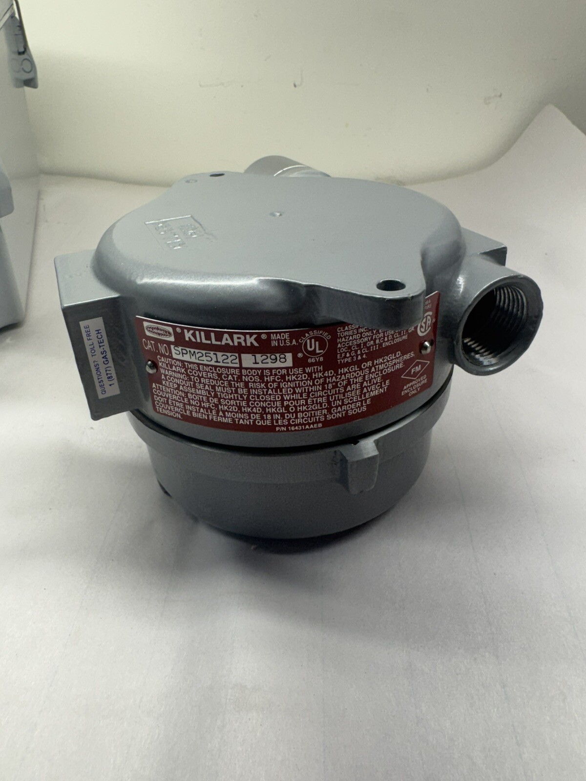 GASTECH SAFETNET TYPE 100 GAS MONITOR 72-1300-01 W/ SENSOR 57-7210 EXPLOSION NEW