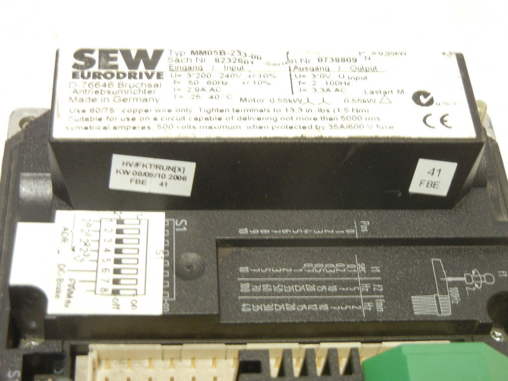 SEW EURODRIVE MM05B-233-00 USED MOVIMOT CONTROL 8232601 MM05B23300