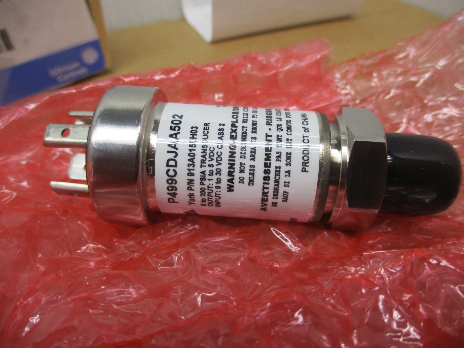 JOHNSON CONTROLS 913A0146H01 200PSI pressure transducer