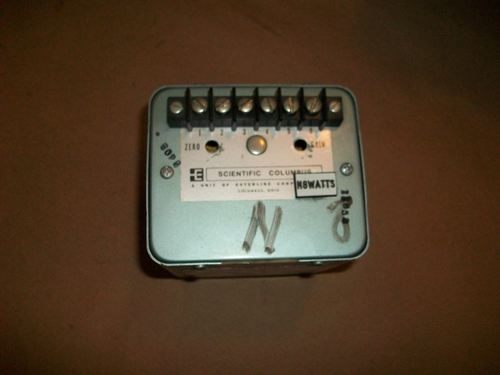 Scientific Columbus Watt Transducer WT5C547-7 20amp 120v USED