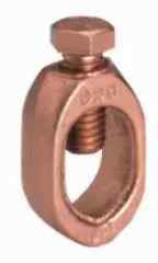 Burndy GRC12 Ground Rod Clamp, Cable To Rod, 10 AWG – 2 AWG, 1/2 Drive Rod