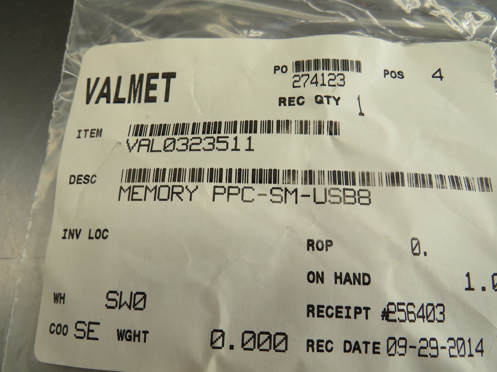 Dametric PPC-SM-USB8 Memory VAL0323511