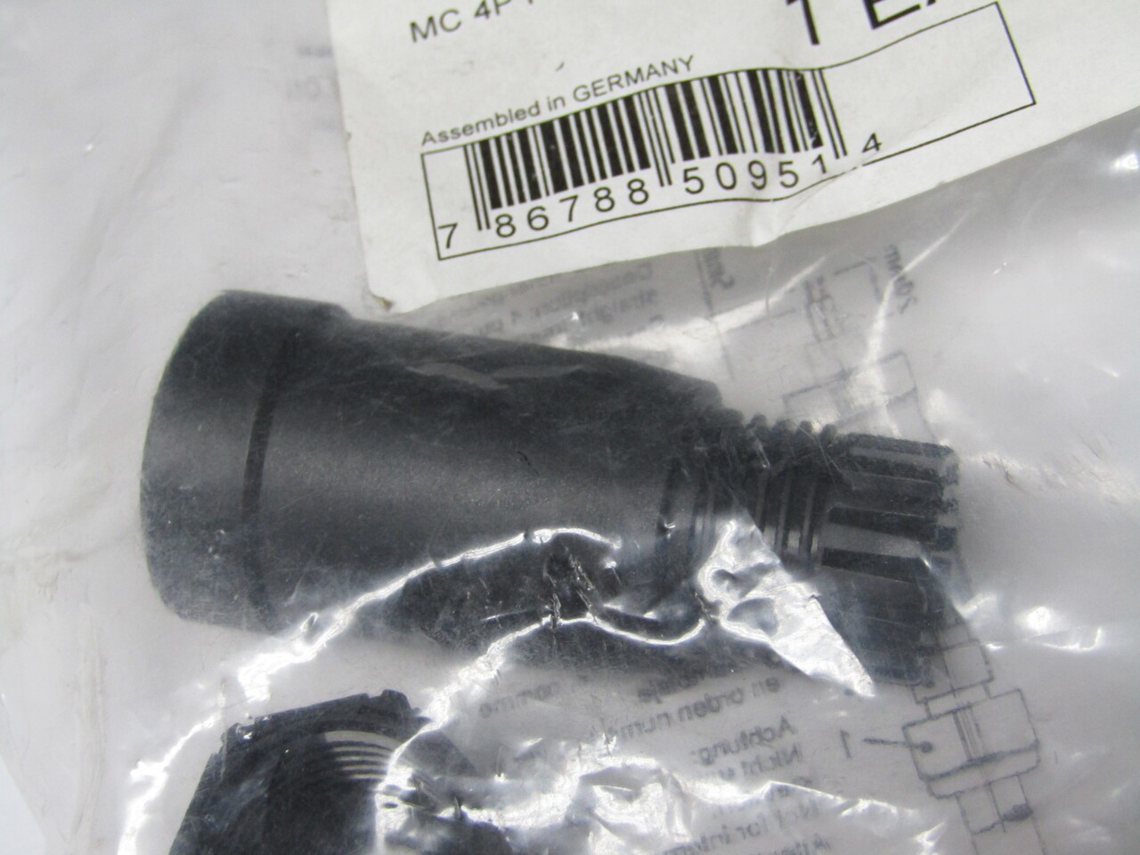 WOODHEAD 1A4000-34 13A 600V 4-PIN FEMALE CRIMP SOCKET SENSOR CONNECTOR