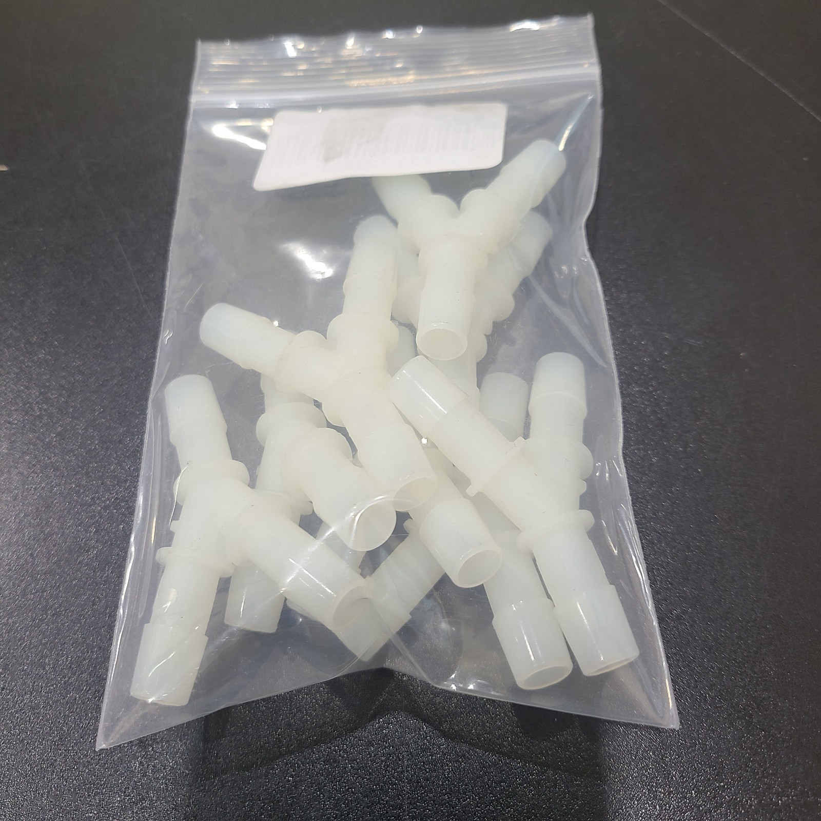 Lot 8 High Purity 3/8 Tube Plastic Barb Wye Connector Fittings