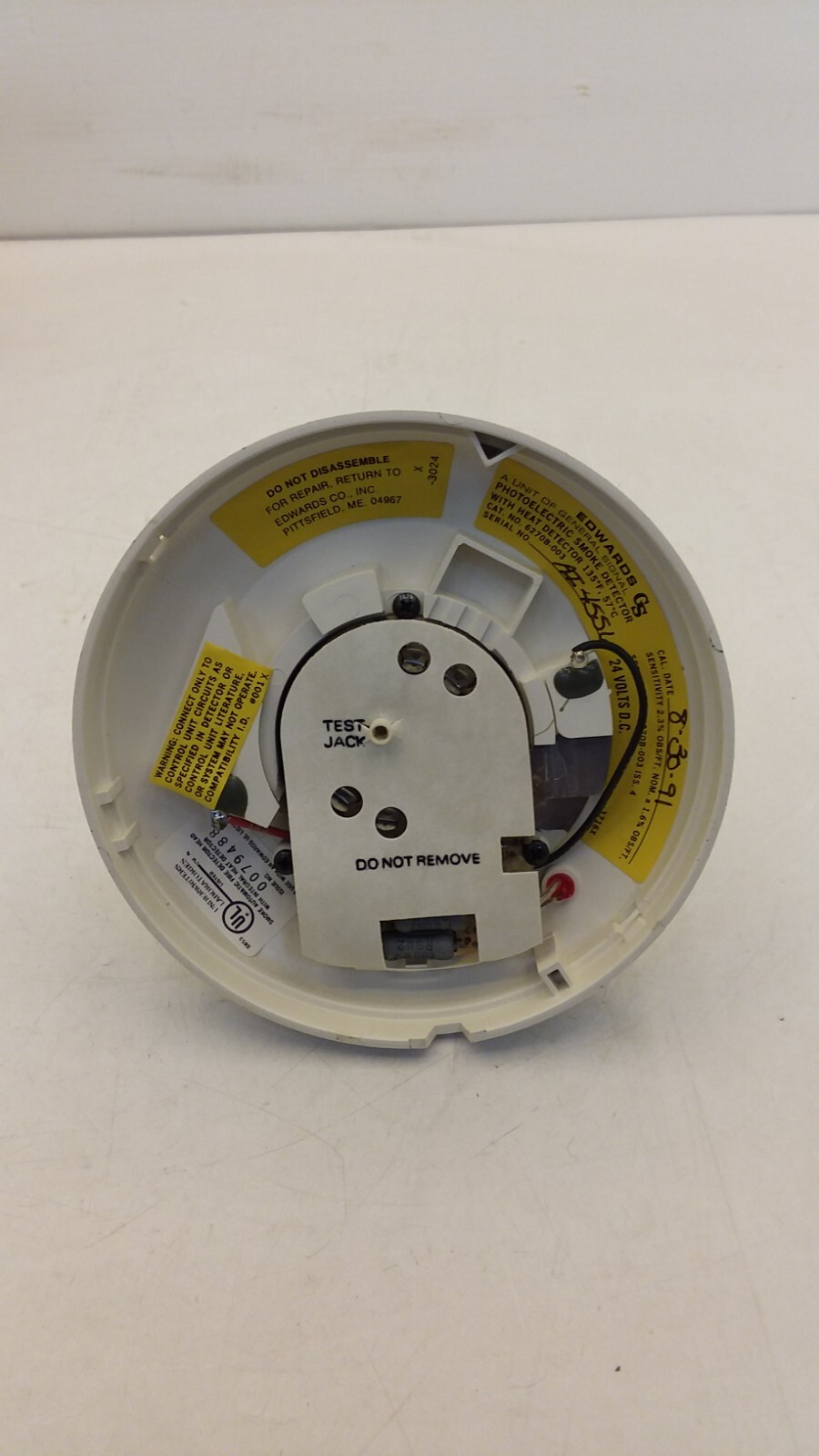 EDWARDS 6270B003 SMOKE/HEAT DETECTOR PHOTOELECTRIC TYPE W/135F HEAT DETECTOR NIB