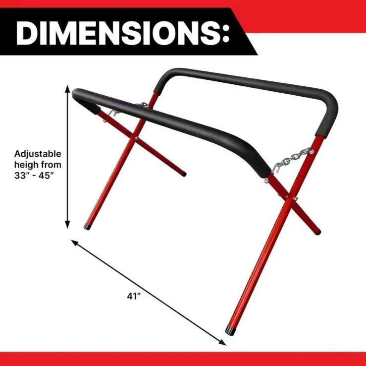 Portable Workbench Folding Stand, 500 Pound Heavy-Duty Bumper Stand for Ga